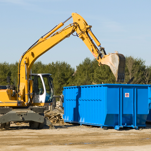 what size residential dumpster rentals are available in Christopher Illinois